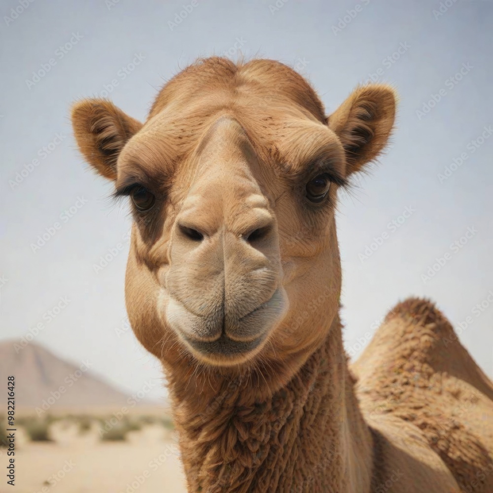 Fototapeta premium camel head close up