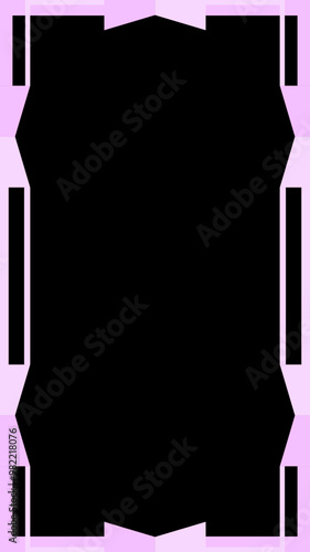 pink twitch overlay cam panel