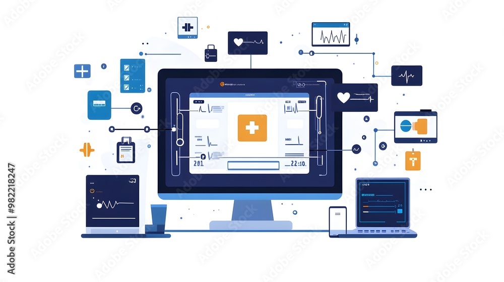 Digital Healthcare Network, Medical Technology, Online Monitoring Digital Healthcare Network, Medical Technology, Online Monitoring