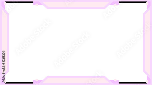 pink twitch overlay cam panel