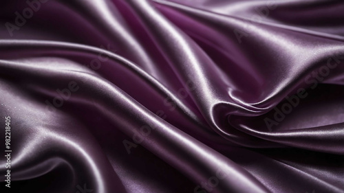 Purple light on shimmering silk surface background