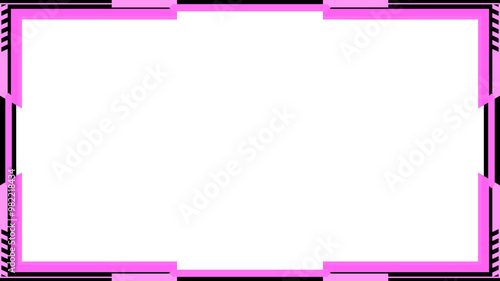 pink twitch overlay cam panel