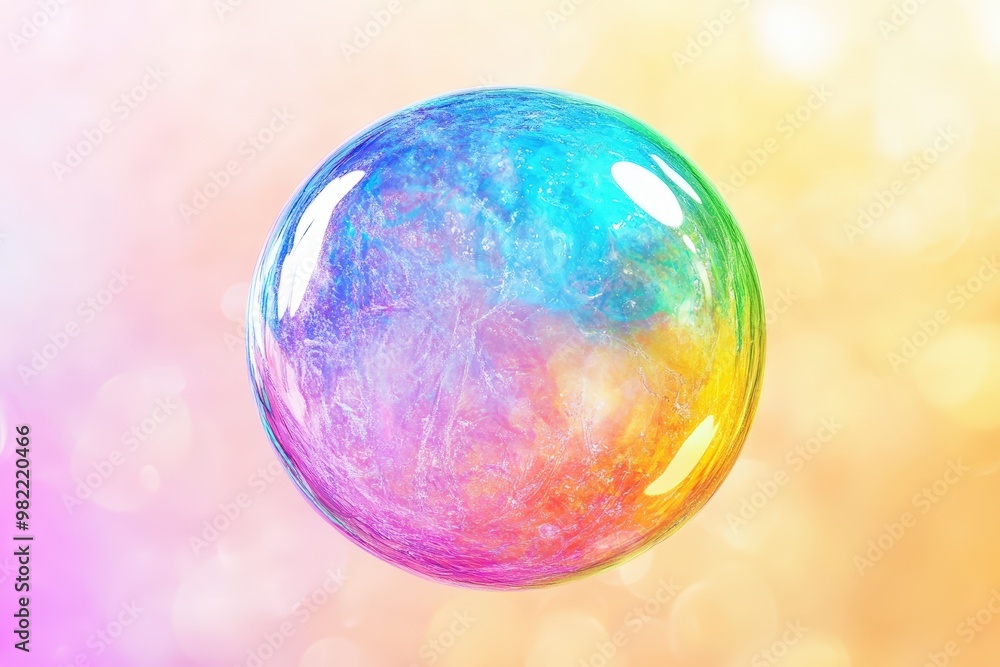 multi-colored soap bubbles Generative AI. Beautiful simple AI generated image multi-colored soap bubbles Generative AI. Beautiful simple AI generated image
