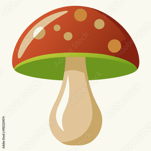 vector illustration of mushroom