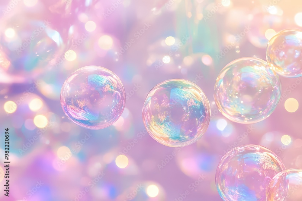 multi-colored soap bubbles Generative AI. Beautiful simple AI generated image multi-colored soap bubbles Generative AI. Beautiful simple AI generated image