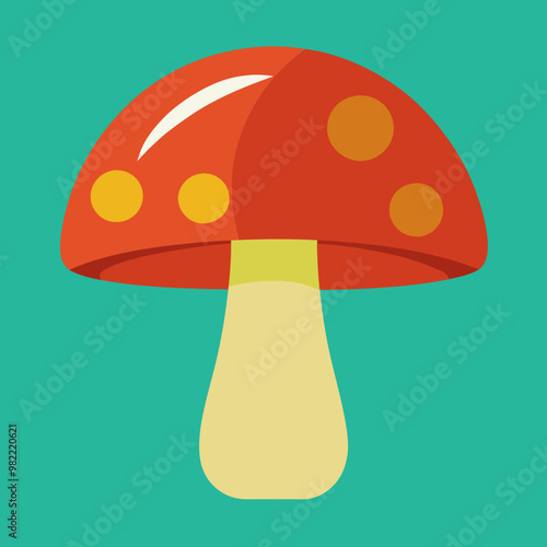 vector illustration of mushroom