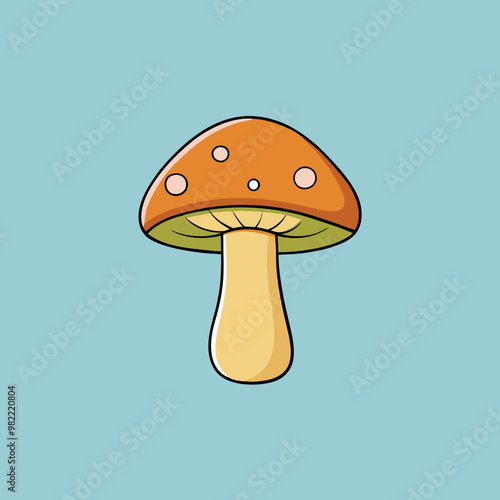 vector illustration of mushroom