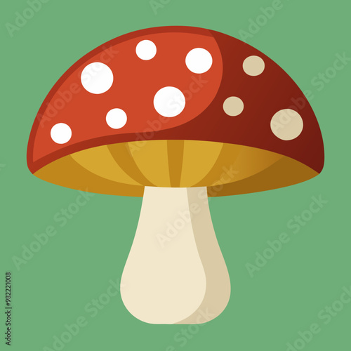 vector illustration of mushroom