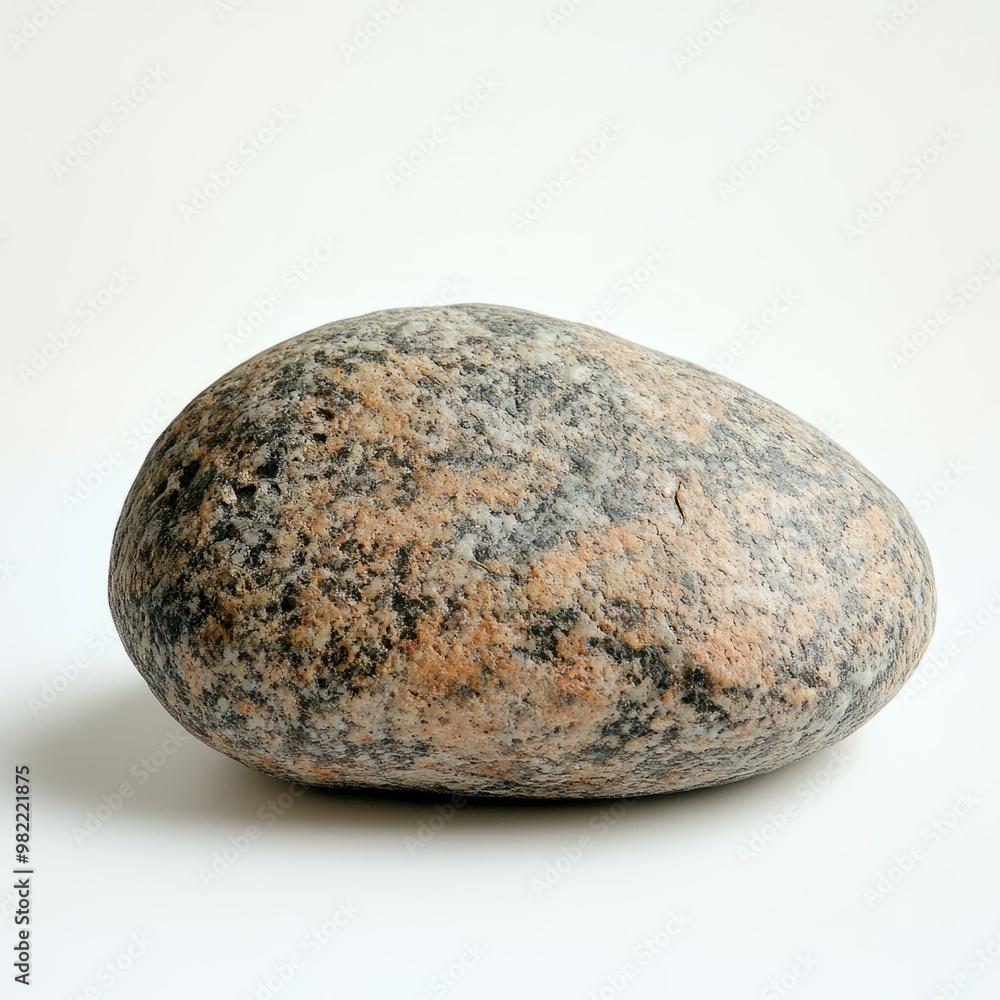 A smooth, textured rock showcasing natural earthy tones and patterns, perfect for decoration or as an artistic element. A smooth, textured rock showcasing natural earthy tones and patterns, perfect for decoration or as an artistic element.