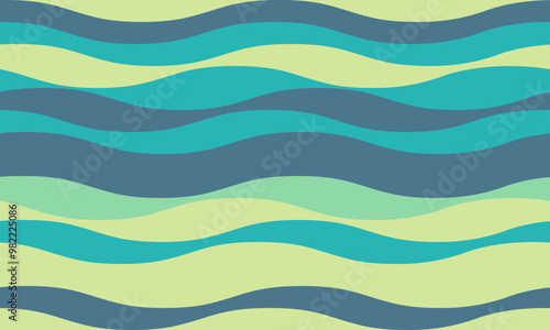 Abstract background with wavy stripes in vibrant colors, creating a rippled, liquid effect. Smooth curves and textured lines add elegance, vitality, and creativity. Ideal for wallpaper or textile.