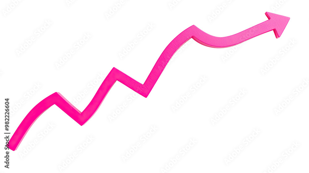 curved graph arrow on white transparent background curved graph arrow on white transparent background