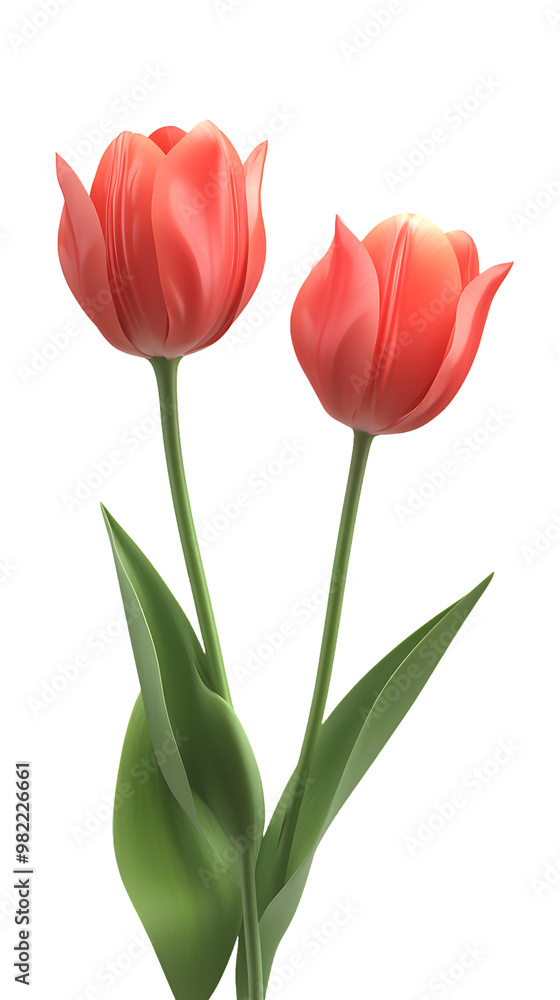 tulips flower isolated on transparent background tulips flower isolated on transparent background