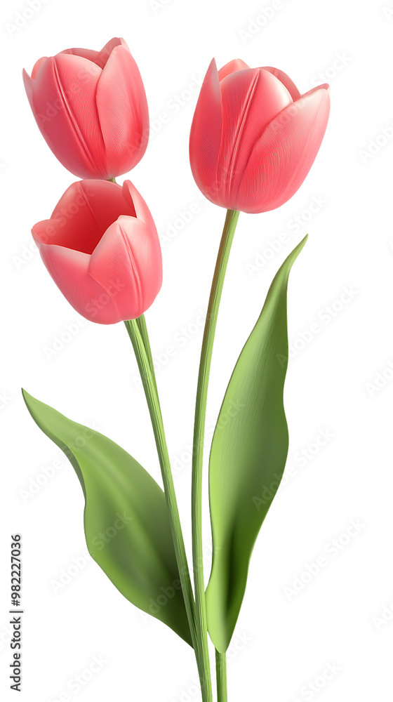 tulips flower isolated on transparent background tulips flower isolated on transparent background
