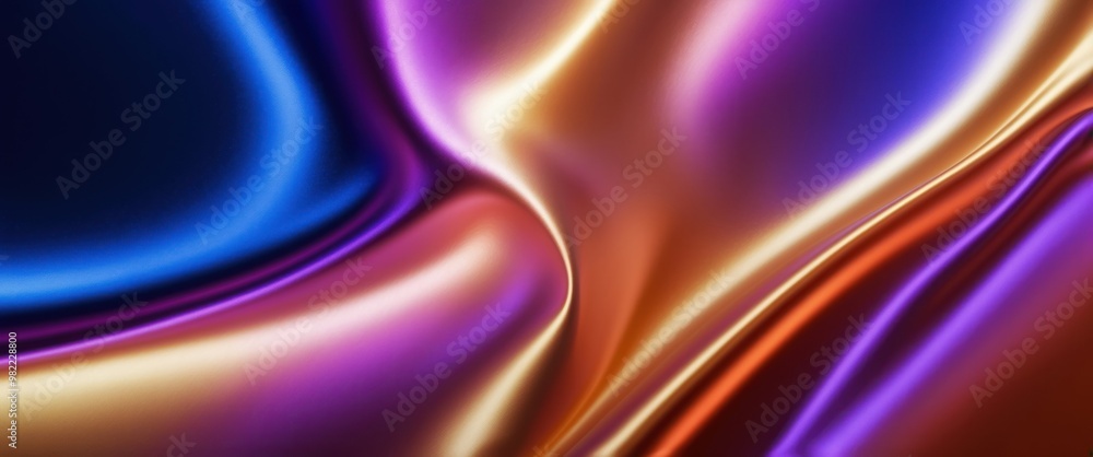 Fototapeta premium Abstract image featuring flowing, vibrant colors and smooth textures, creating a dynamic, eye-catching visual experience.