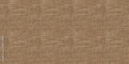 Rustic burlap texture with woven, natural fibers and earthy tones. seamless background pattern