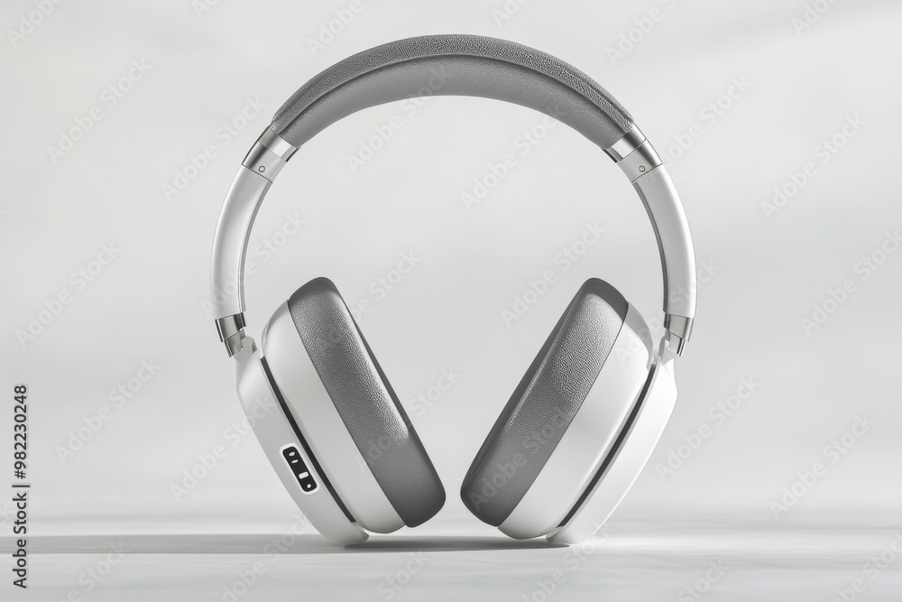 Modern Wireless Headphone Mockup Isolated created with Generative AI Modern Wireless Headphone Mockup Isolated created with Generative AI