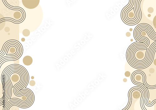 Layout in Zen garden Japanese style - left and right margins