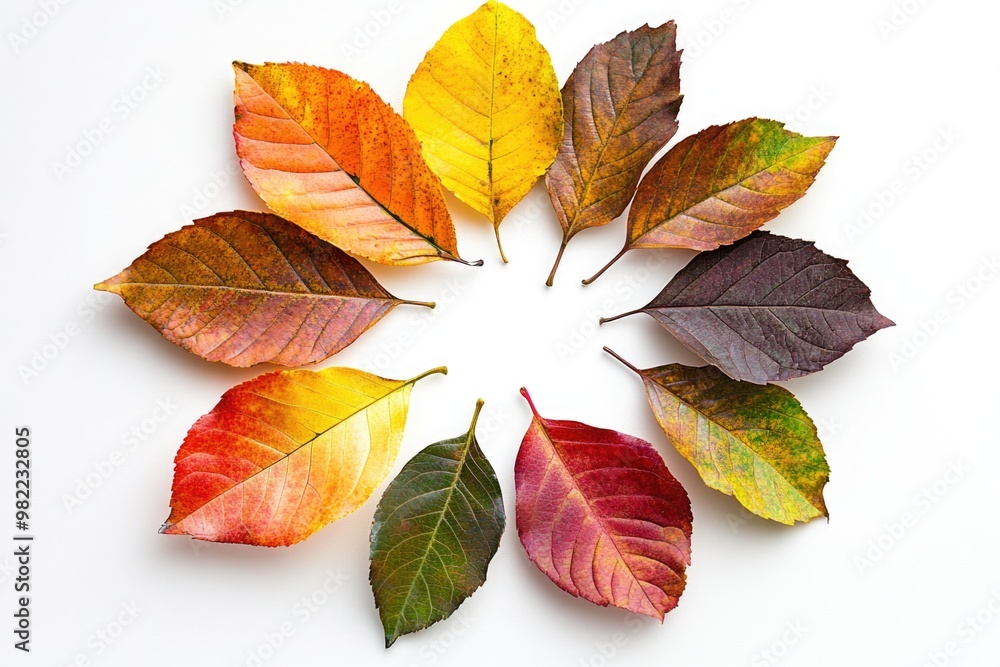Colorful leaf arrangement Colorful leaf arrangement
