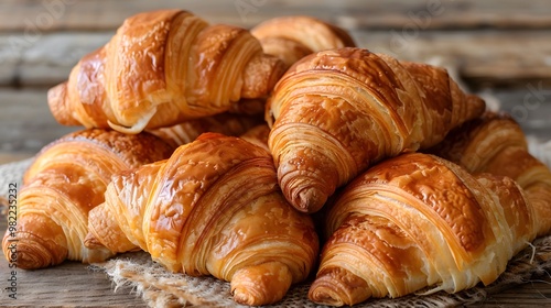 Traditional Patisserie Croissant: Culinary Styled Presentation