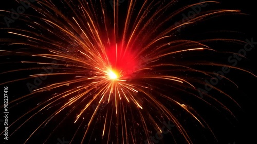 Wallpaper Mural Colorful fireworks burst over the night sky during the local festival celebration in the city center Torontodigital.ca