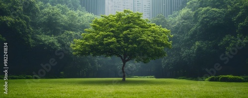 Lush Green Tree in the Hear...