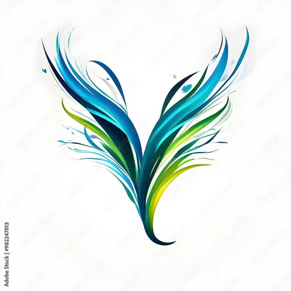 Naklejka premium Y logo, Y alphabet logo, Y 3D letter, Sleek 