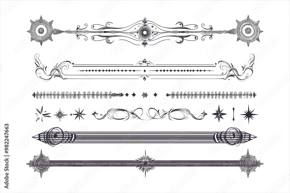 Black Vector Borders Decorative Black Vector Borders Decorative