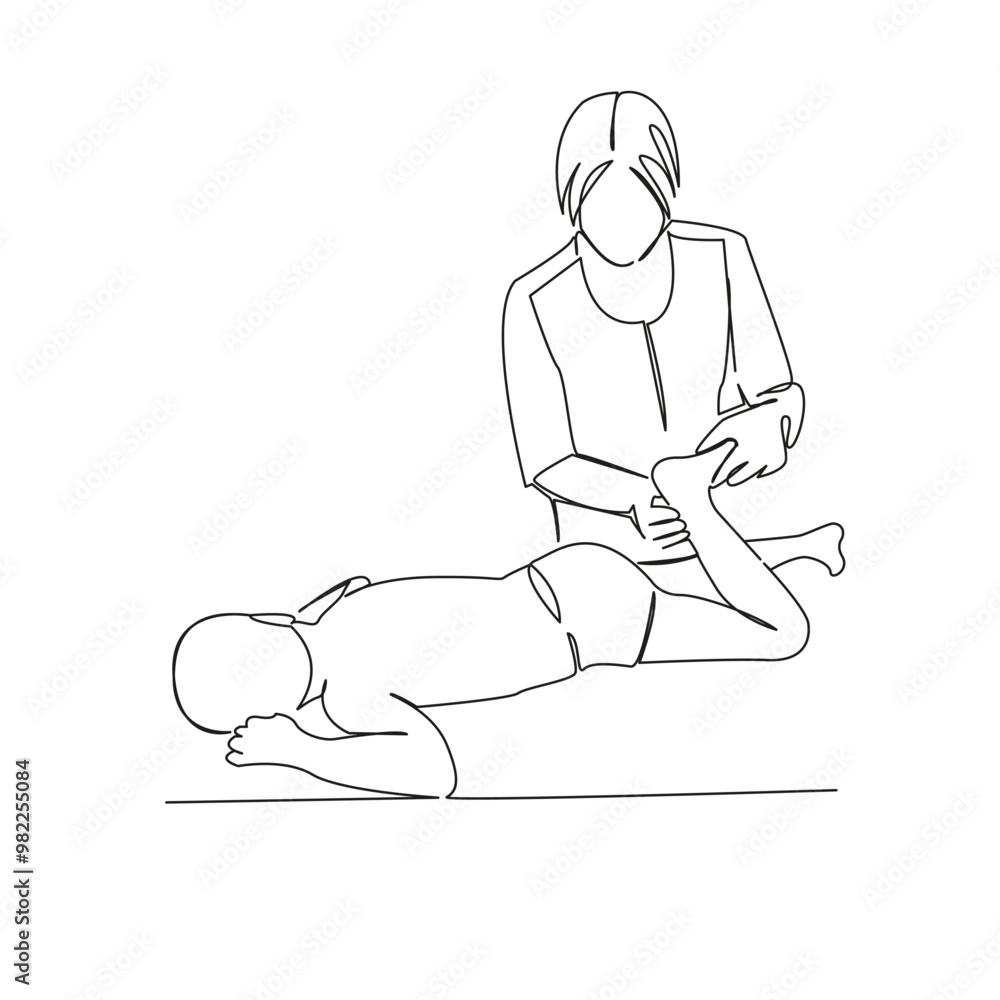 One continuous single drawing line art flat doodle exercises, osteopath, women, doctor, instructor, massage, child, masseur. Isolated image hand draw contour on a white background
One continuous single drawing line art flat doodle exercises, osteopath, women, doctor, instructor, massage, child, masseur. Isolated image hand draw contour on a white background