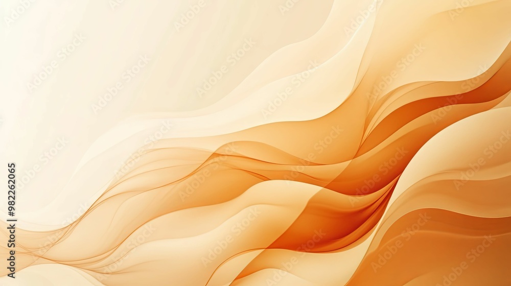 Abstract Swirling Waves in Warm Hues Abstract Swirling Waves in Warm Hues