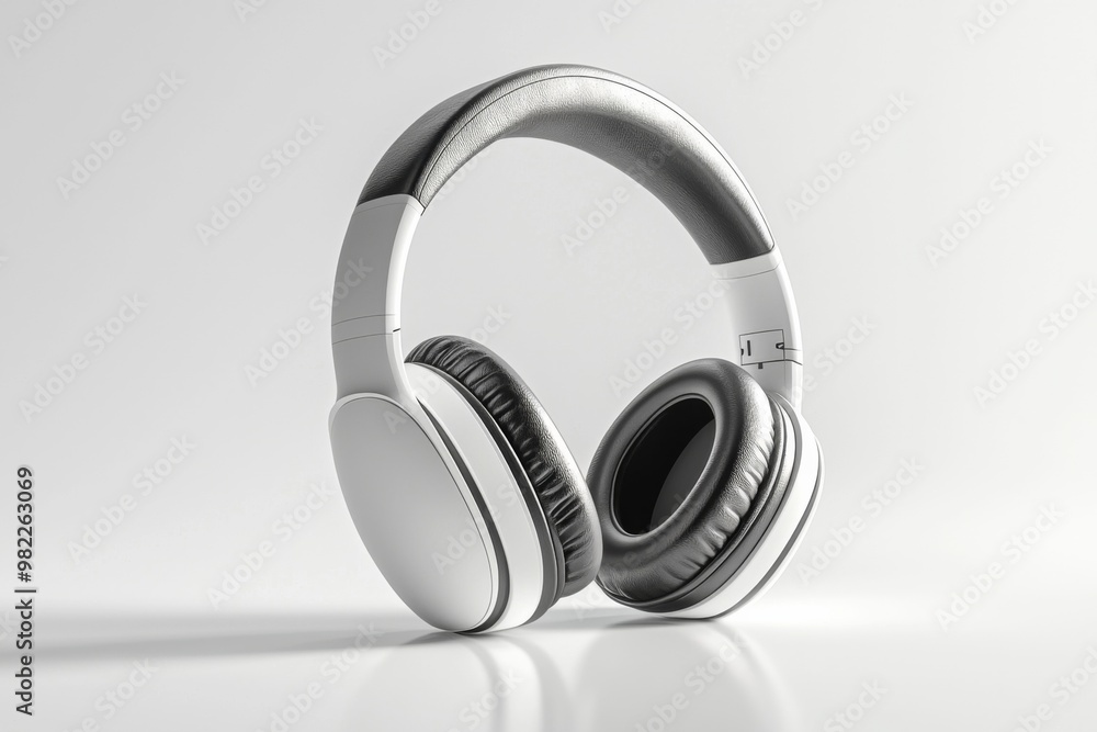 Modern Wireless Headphone Mockup Isolated created with Generative AI Modern Wireless Headphone Mockup Isolated created with Generative AI