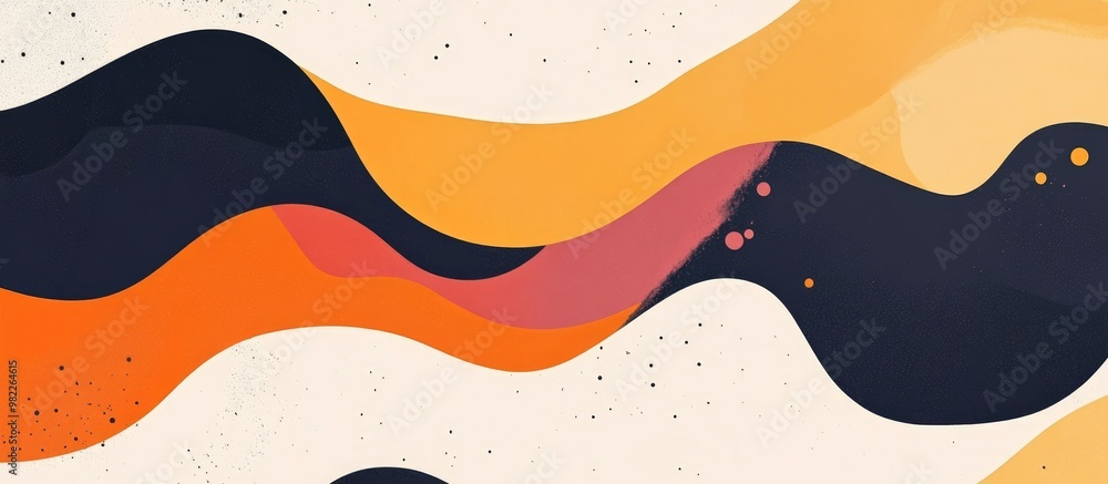 Abstract Background Featuring A Sinuous Multicolored Design Abstract Background Featuring A Sinuous Multicolored Design