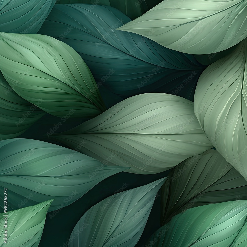 A lush collection of green leaves creating a serene and natural background, perfect for organic designs and nature-themed projects. A lush collection of green leaves creating a serene and natural background, perfect for organic designs and nature-themed projects.