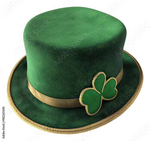 PNG Shamrock green top hat for celebrations photo