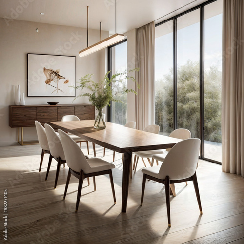 modern dining room