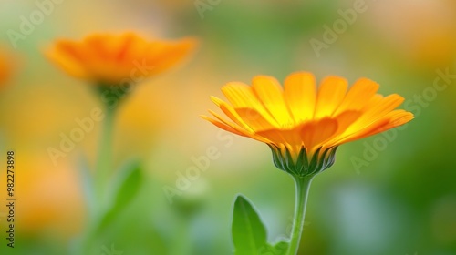 Orange Flower in Focus