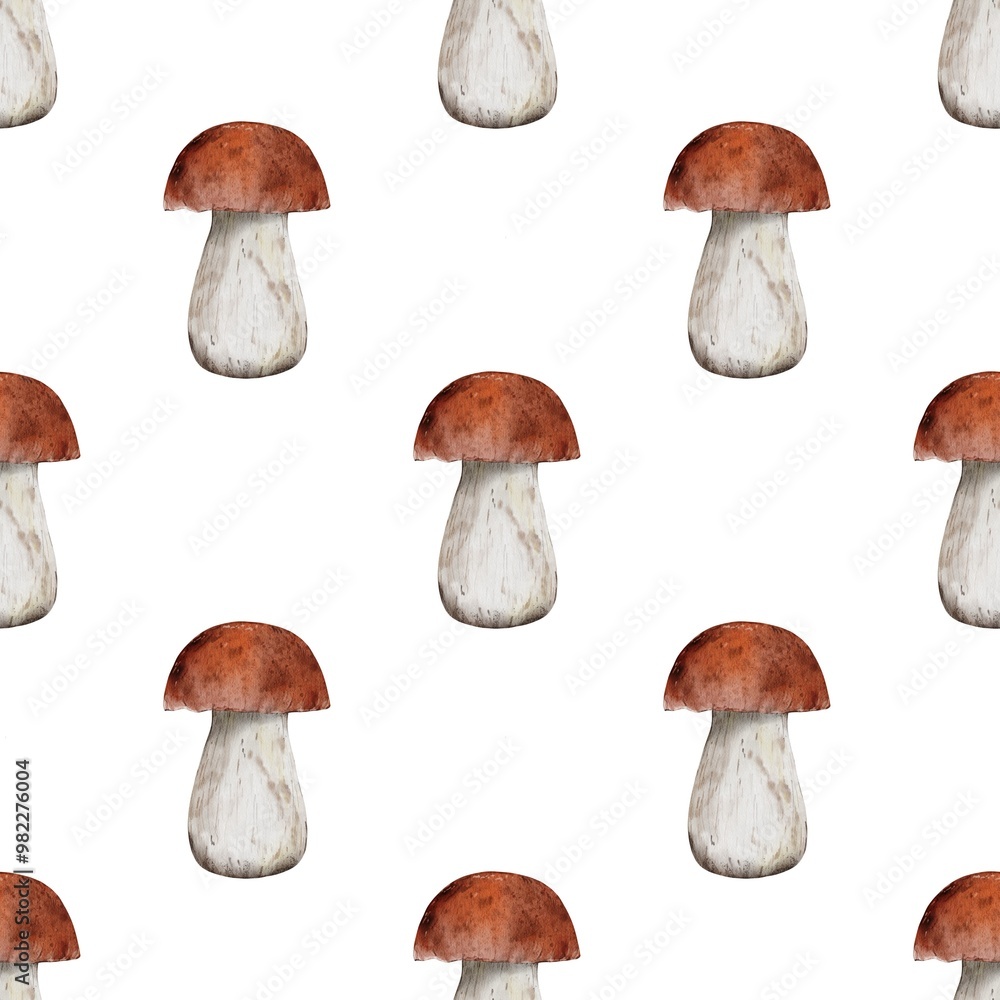 Mushrooms pattern for fabric design, mushroom wallpaper design, mushroom print, mushroom seamless pattern, autumn pattern Mushrooms pattern for fabric design, mushroom wallpaper design, mushroom print, mushroom seamless pattern, autumn pattern