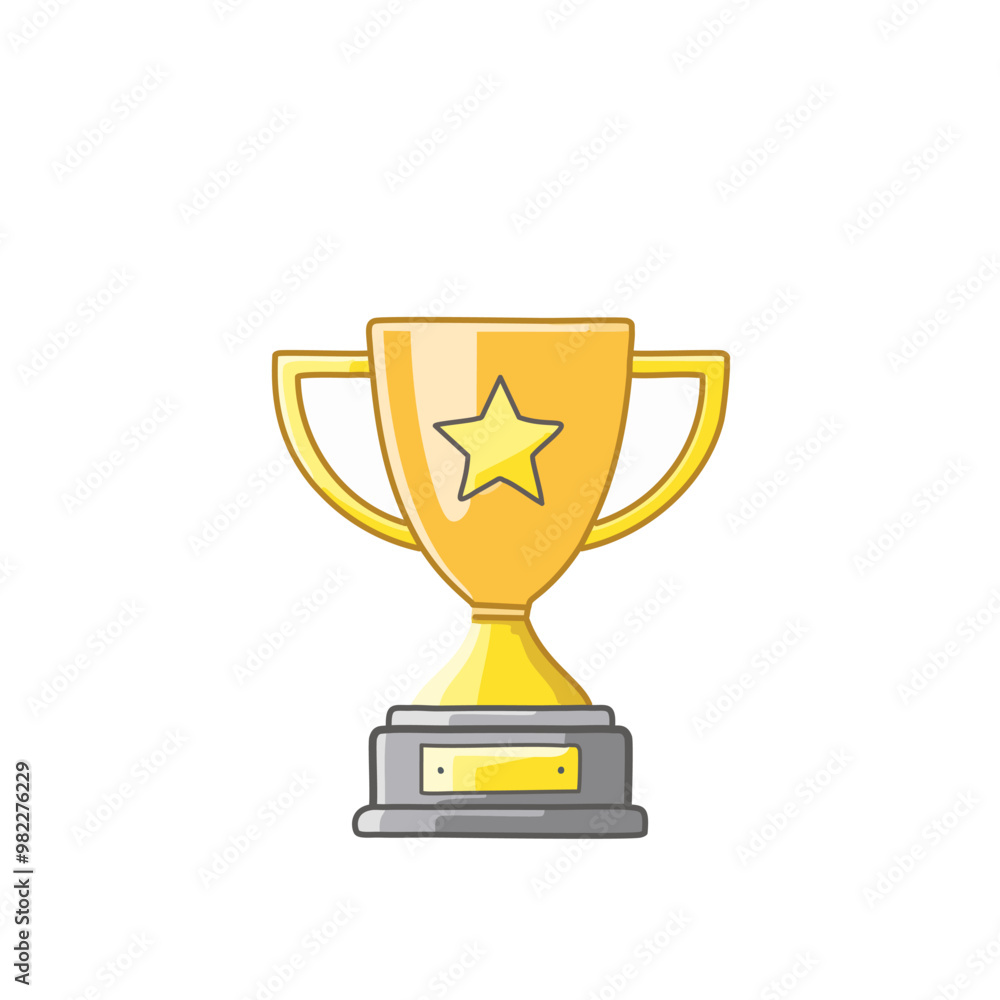 Abstract golden shining trophy icon vector art illustration design. Icon concept design.
Abstract golden shining trophy icon vector art illustration design. Icon concept design.