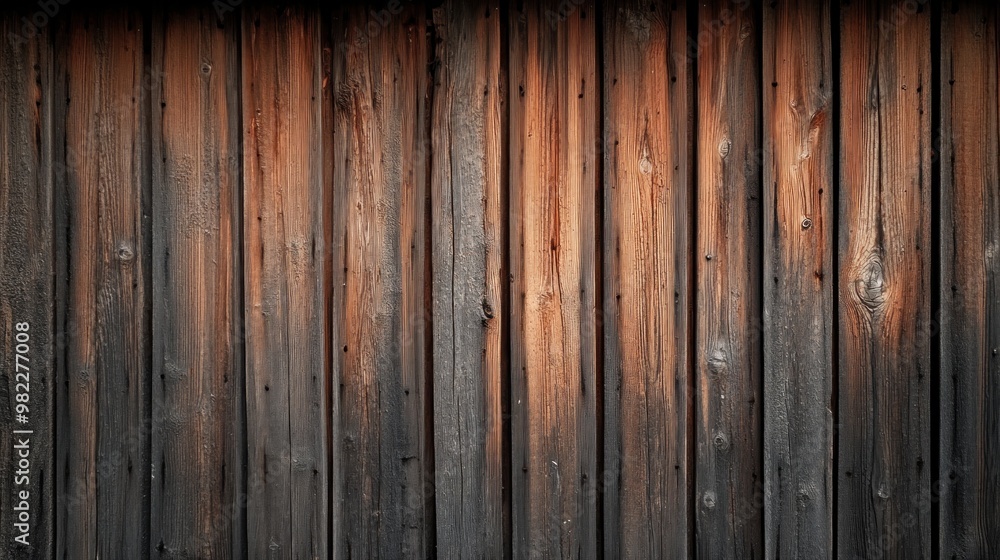 Fototapeta premium Dark Weathered Wooden Planks