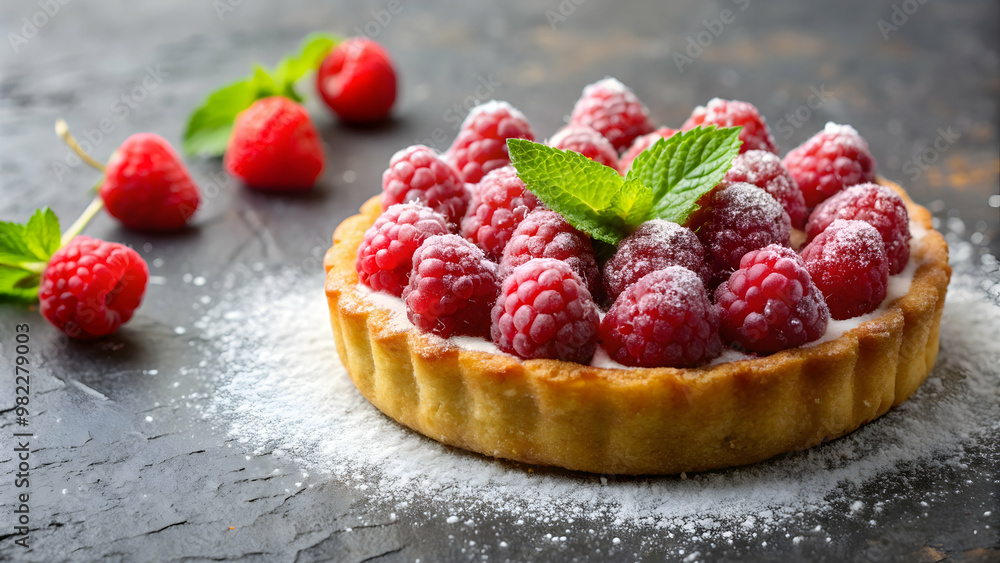 Delicious raspberry and pastry dessert , raspberries, pastry, layers, sweet, dessert, baked, fruity Delicious raspberry and pastry dessert , raspberries, pastry, layers, sweet, dessert, baked, fruity