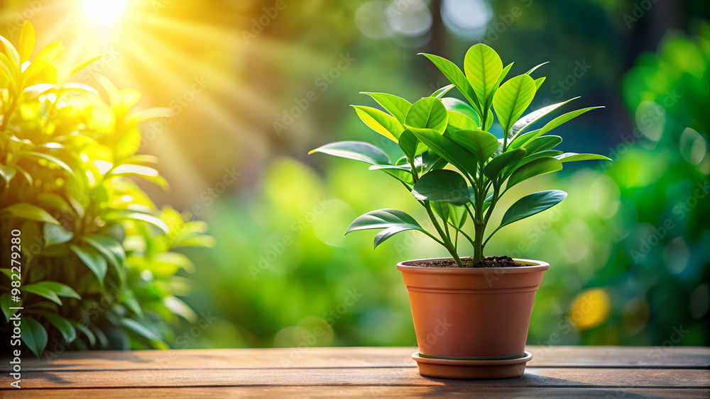 Vibrant green plant bathed in sunlight , greenery, plant, nature, vibrant, lush, sunshine, sunlight, leaves, growth Vibrant green plant bathed in sunlight , greenery, plant, nature, vibrant, lush, sunshine, sunlight, leaves, growth