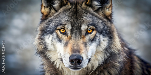 Close up of a menacing wolf picking its prey, wolf, pick, predator, hunting, wildlife, nature, close up, teeth, fierce, animal, wild