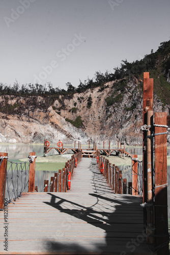 Nature's Canvas: The White Crater