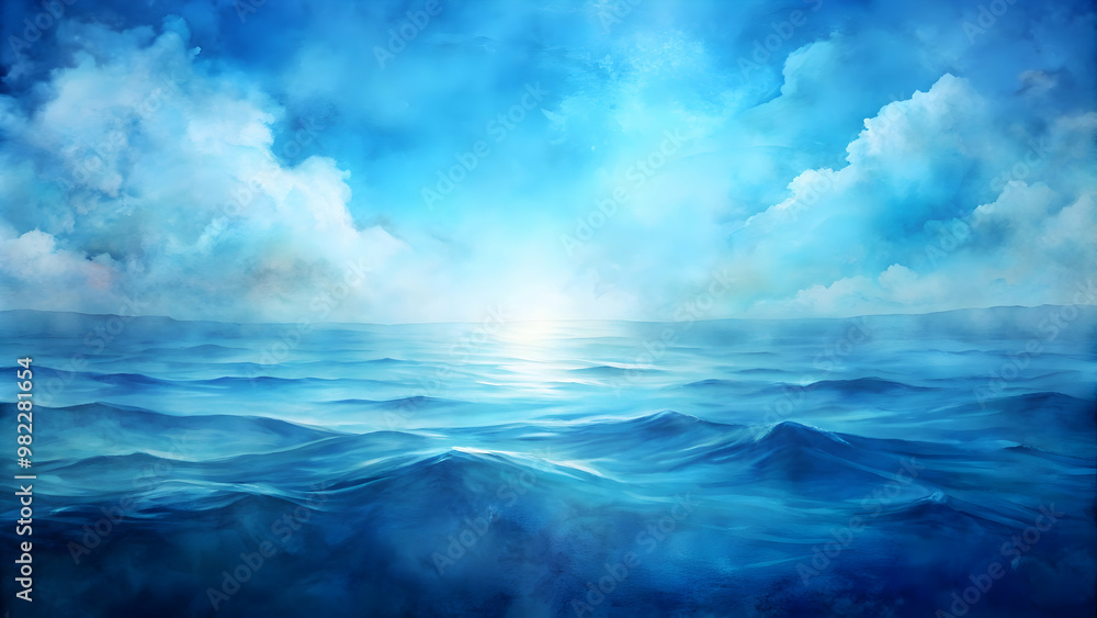 Abstract blue watercolor background resembling a tranquil ocean , watercolor, abstract, blue, background, vibrant, texture, artistic Abstract blue watercolor background resembling a tranquil ocean , watercolor, abstract, blue, background, vibrant, texture, artistic