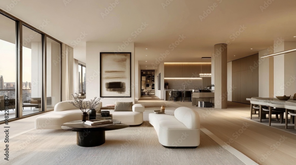 Fototapeta premium Modern Living Room Design