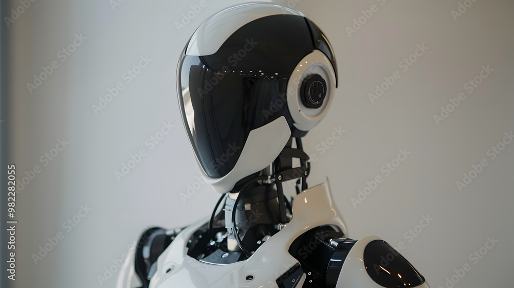 The robot, the android, is ready to perform work functions. AI Generated The robot, the android, is ready to perform work functions. AI Generated