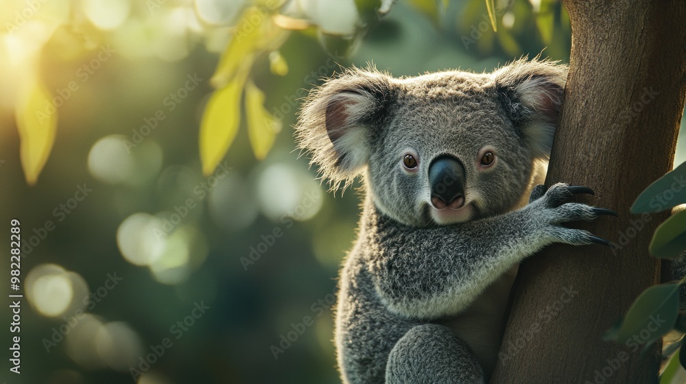 Obraz premium Adorable Koala in a Tree