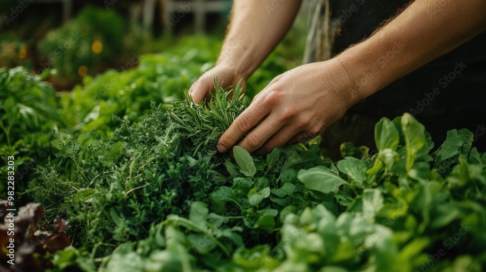 Harvesting Fresh Herbs Harvesting Fresh Herbs