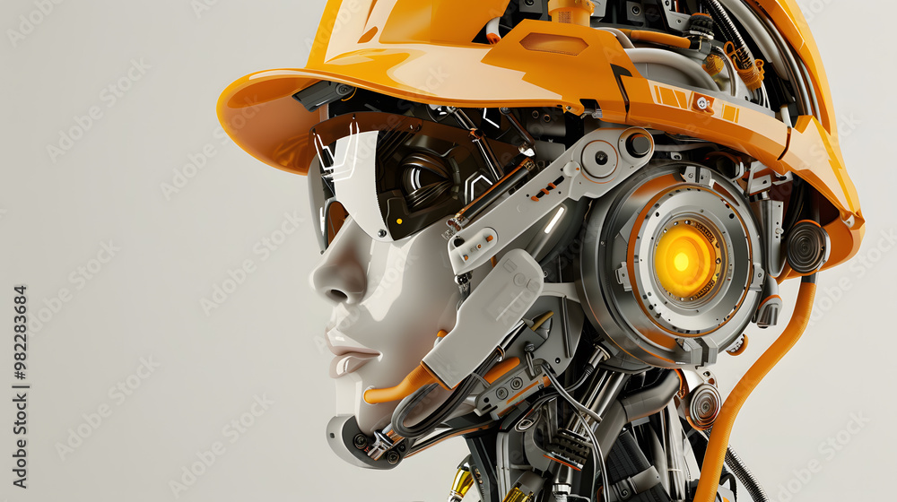 The robot, the android, is ready to perform work functions. AI Generated The robot, the android, is ready to perform work functions. AI Generated