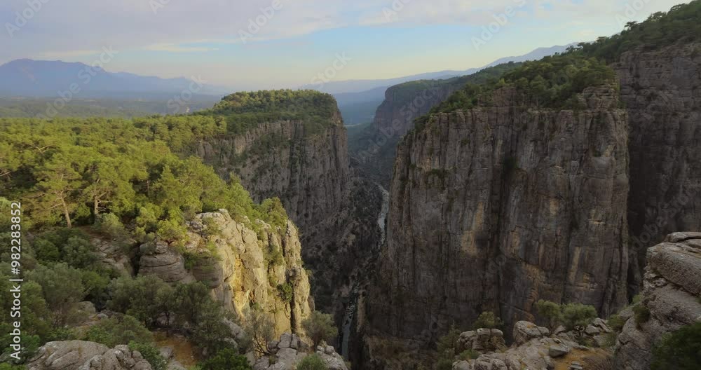 Stunning View of Tazi Canyon in Turkey with Towering Cliffs Stunning View of Tazi Canyon in Turkey with Towering Cliffs