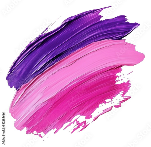 PNG Vibrant pink and purple strokes on canvas